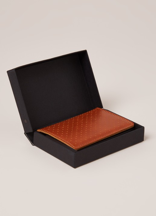 Secrid Slimwallet Wallet pasjeshouder van leer - detail 3 roestbruin