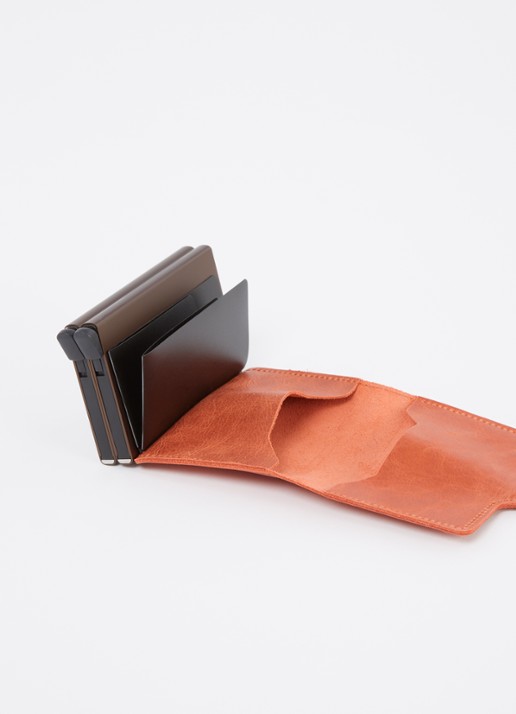 Secrid Twinwallet pasjeshouder van leer - voorkant 3 orange