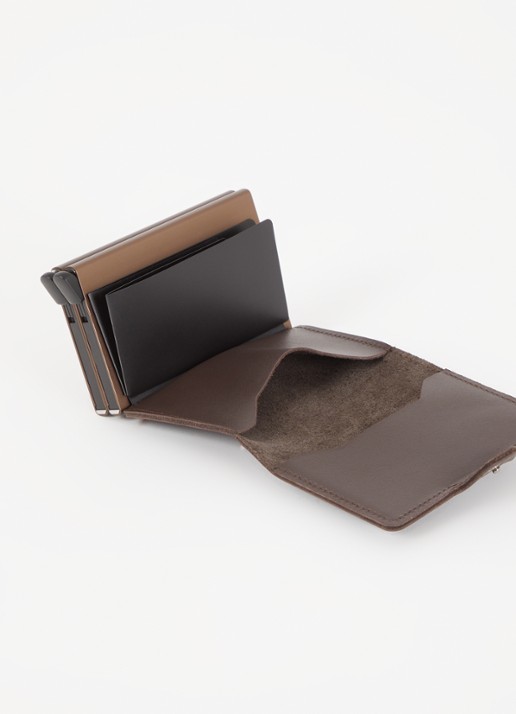 Secrid Twinwallet pasjeshouder van leer - voorkant 3 donkerbruin