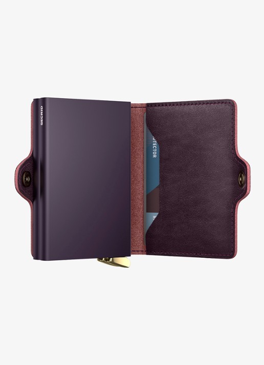 Secrid Twinwallet+ pasjeshouder van leer - detail 4 aubergine