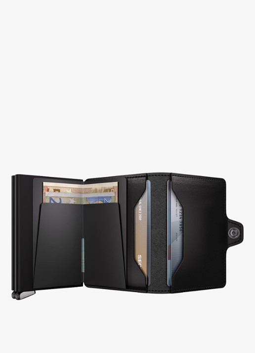 Secrid Twinwallet+ pasjeshouder van leer - detail 5 zwart
