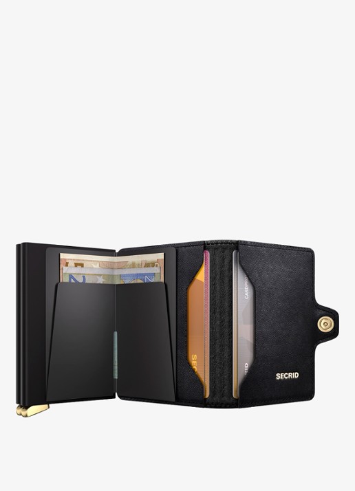 Secrid Twinwallet+ pasjeshouder van leer - detail 5 zwart
