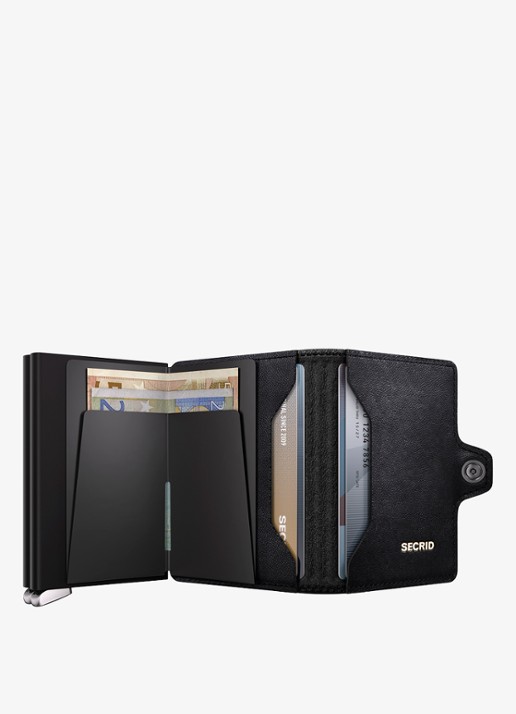 Secrid Twinwallet+ pasjeshouder van leer - detail 5 zwart