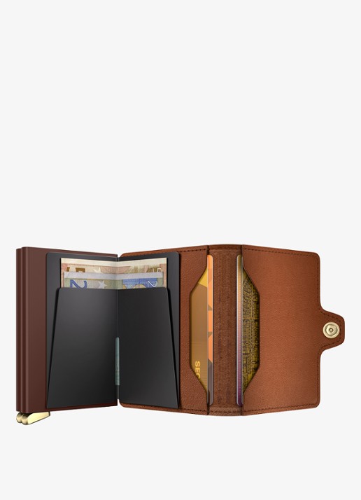 Secrid Twinwallet+ pasjeshouder van leer - detail 4 cognac