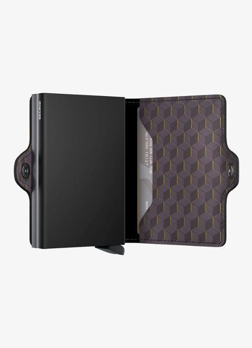 Secrid Twinwallet pasjeshouder van leer - detail antraciet