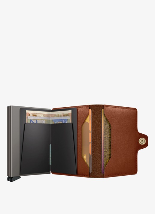 Secrid Twinwallet pasjeshouder van leer - detail 4 kastanjebruin