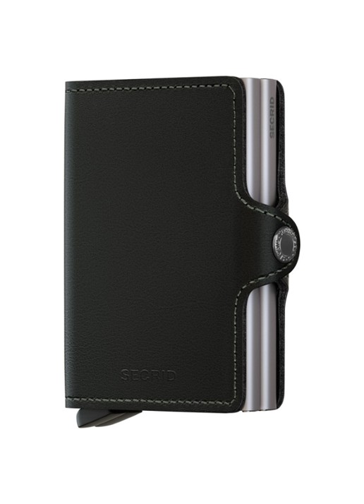 Secrid Twinwallet Wallet pasjeshouder van leer - voorkant 3 zwart