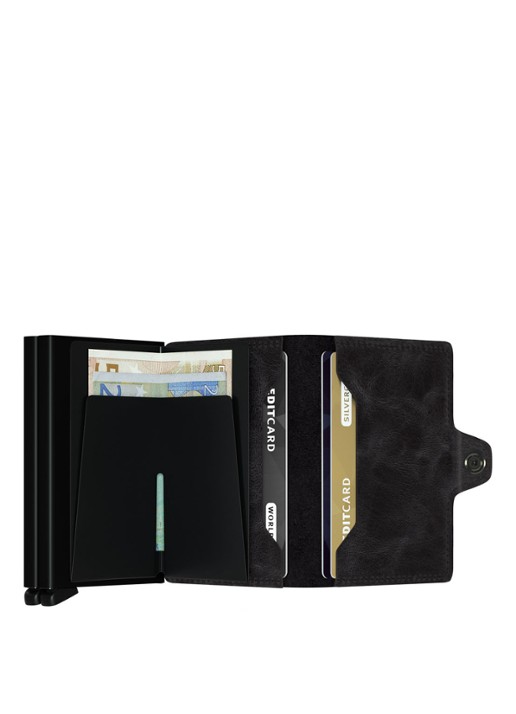 Secrid Twinwallet Wallet pasjeshouder van leer - detail 3 zwart