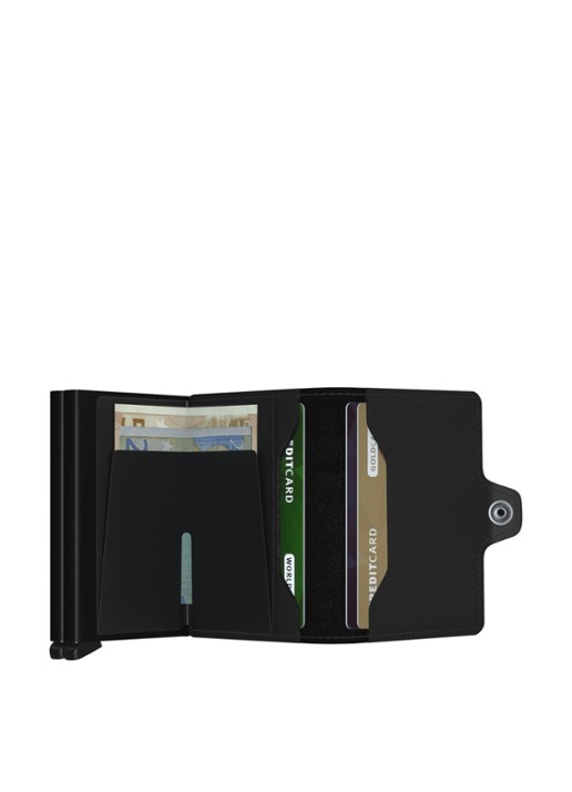 Secrid Twinwallet Wallet pasjeshouder van leer - detail 4 zwart