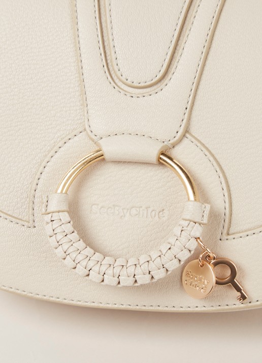 See By Chloé Hana Medium crossbodytas van leer - detail 5 creme