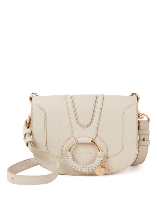 See By Chloé Hana Medium crossbodytas van leer - voorkant creme