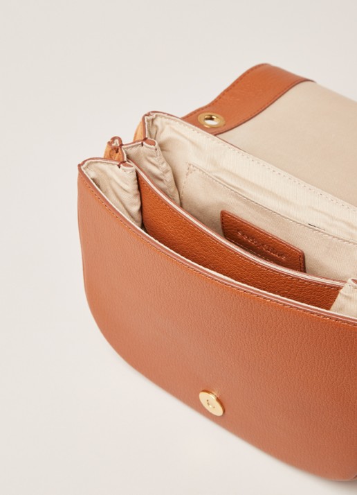 See By Chloé Hana Medium crossbodytas van leer - detail 4 cognac