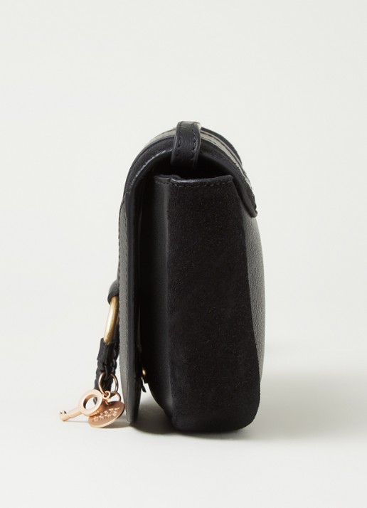 See By Chloé Hana Mini crossbodytas van geitenleer - detail 3 zwart