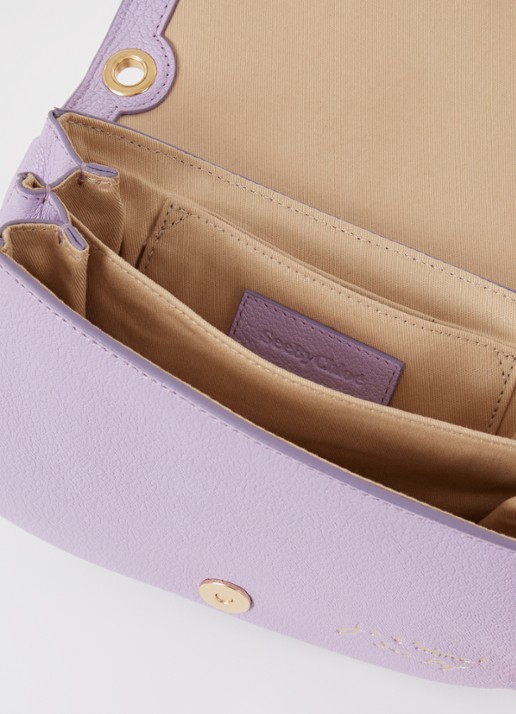 See By Chloé Hana Small crossbodytas van geitenleer  - detail 2 lila