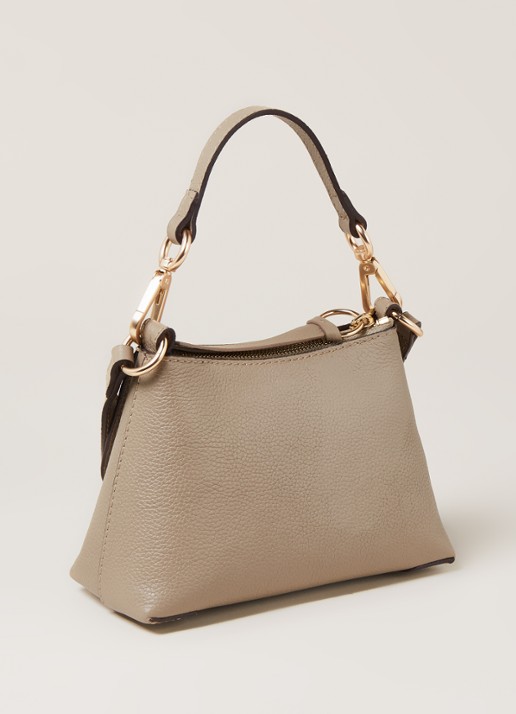 See By Chloé Joan Mini crossbodytas van leer en suède - detail 4 grijs