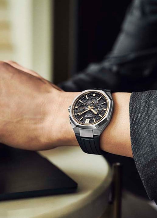 Seiko Astron GPS Solar horloge HAB003J1 - voorkant 2 zilver
