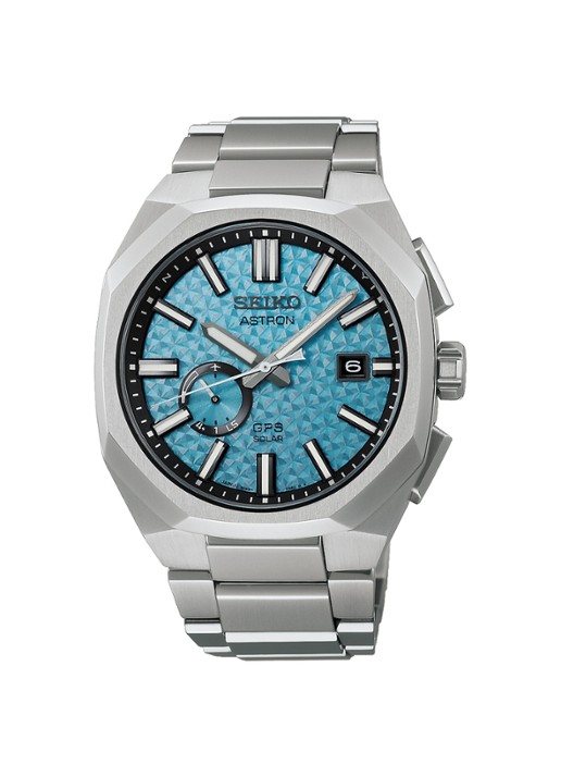 Seiko Astron Solar GPS Limited Edition horloge SSJ027J1 - voorkant zilver