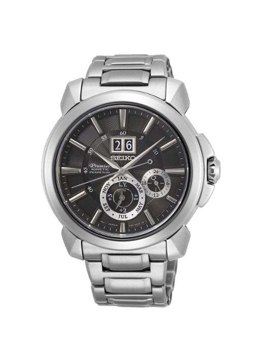 Seiko Premier horloge SNP165P1 - voorkant zilver