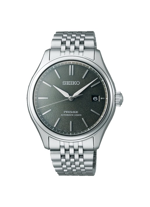 Seiko Presage Automatic horloge SPB465J1 - voorkant zilver