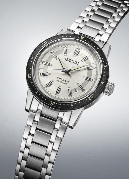 Seiko Presage horloge SRPK61J1 - detail 3 zilver