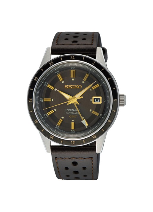 Seiko Presage horloge SSK013J1 - voorkant donkerbruin