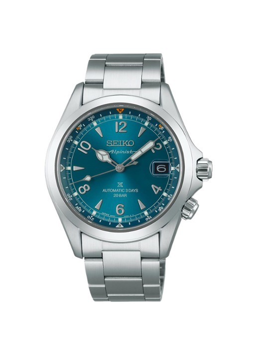Seiko Prospex Alpinist horloge SPB503J1 - voorkant zilver