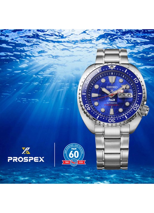 Seiko Prospex Divers Padi 60th Anniversary horloge HBB002K1 - Limited Edition - detail 4 zilver