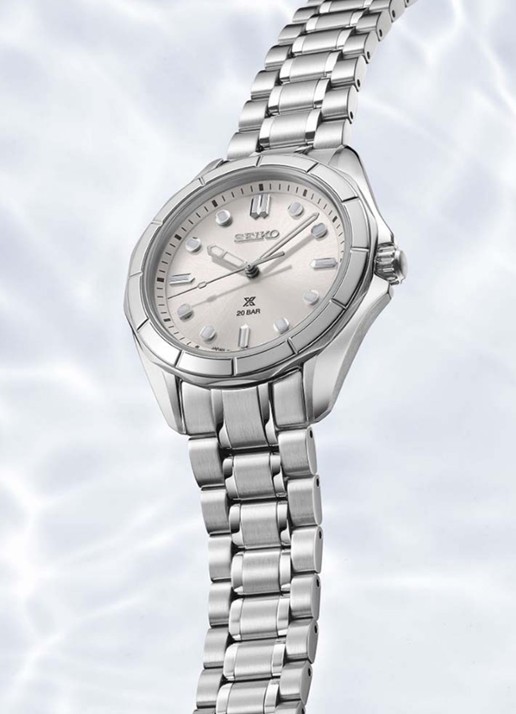 Seiko Prospex horloge SUR595J1 - detail zilver