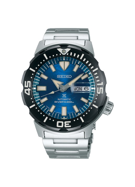 Seiko Prospex Save The Ocean horloge SRPE09K1 - voorkant zilver