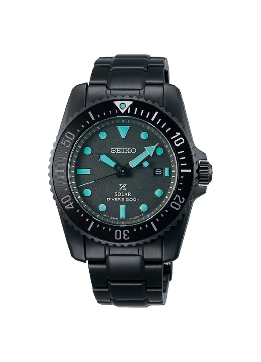 Seiko Prospex Solar horloge SNE587P1 - voorkant zwart