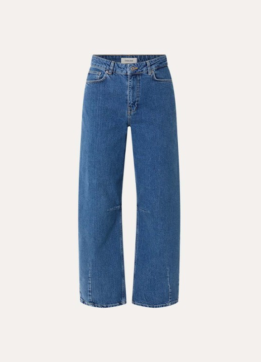 Selected Ane-kori high waist jeans met medium wassing - voorkant 3 indigo