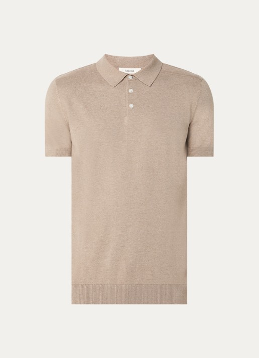Selected Berg regular fit polo met stretch