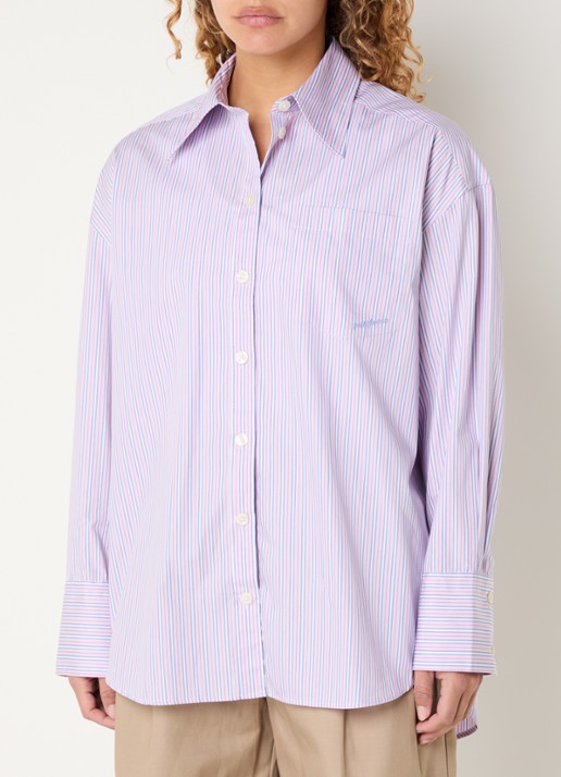 Selected Blouse met streepprint