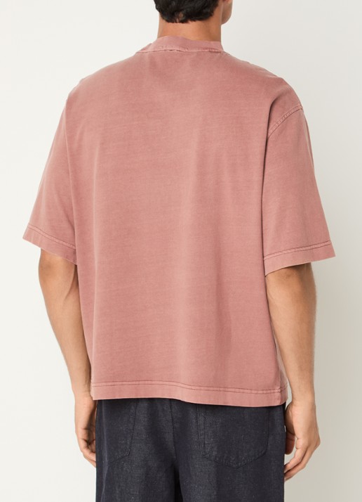Selected Boxy Cory T-shirt met stretch - achterkant 2 rood