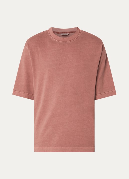 Selected Boxy Cory T-shirt met stretch - voorkant 3 rood