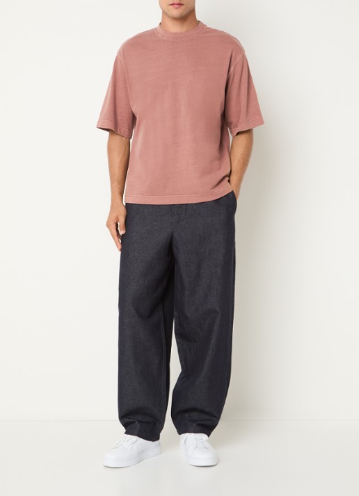 Selected Boxy Cory T-shirt met stretch - voorkant 4 rood