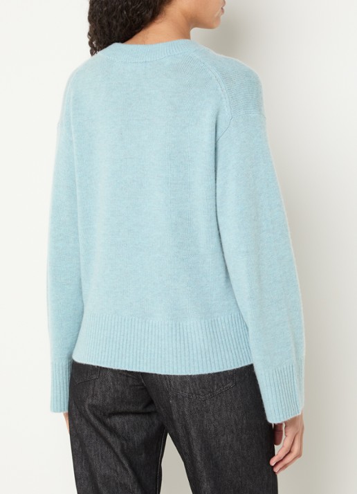 Selected Cille fijngebreide pullover van kasjmier - achterkant 4 mint