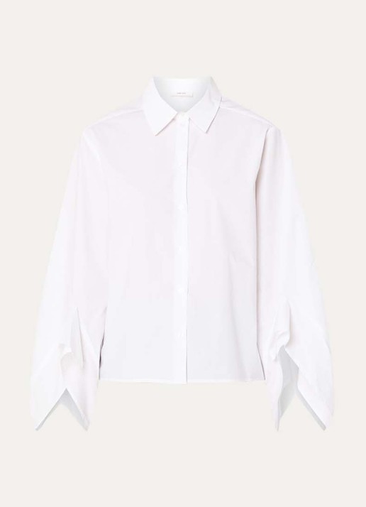 Selected Delia blouse met volant - voorkant 2 wit