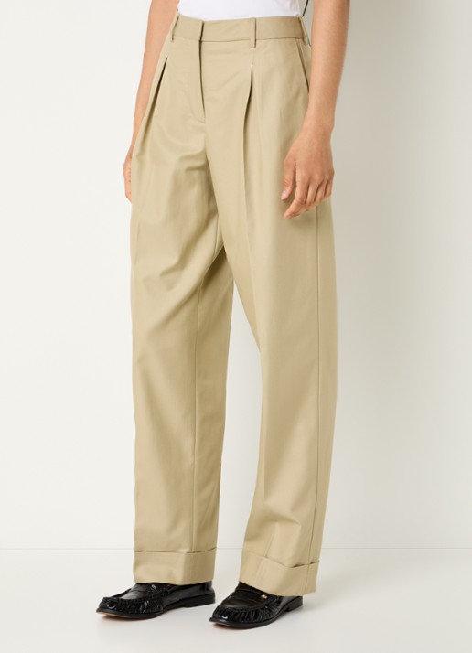 Selected Dora high waist tapered fit pantalon met steekzakken