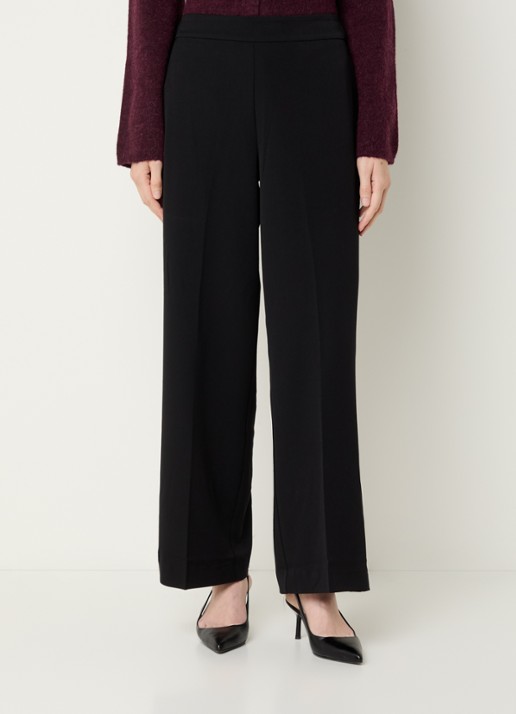 Selected Emma high waist wide fit pantalon met steekzakken