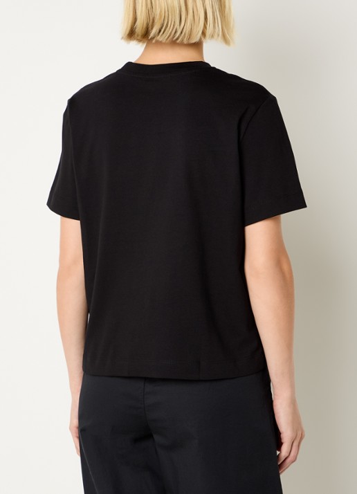 Selected Essential T-shirt met ronde hals - achterkant 3 zwart