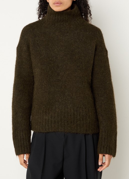 Selected Gabriella grofgebreide trui met col