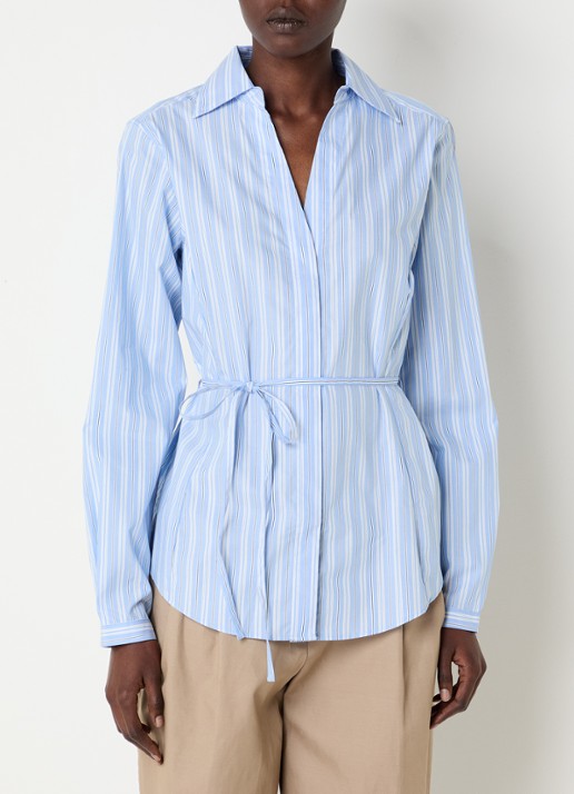Selected Helga blouse met streepprint