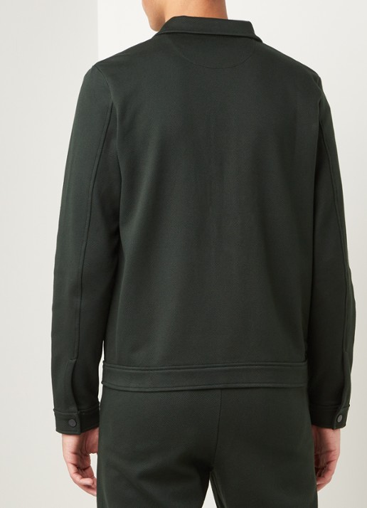 Selected Homme Fred regular fit overshirt met steekzakken - achterkant 3 groen