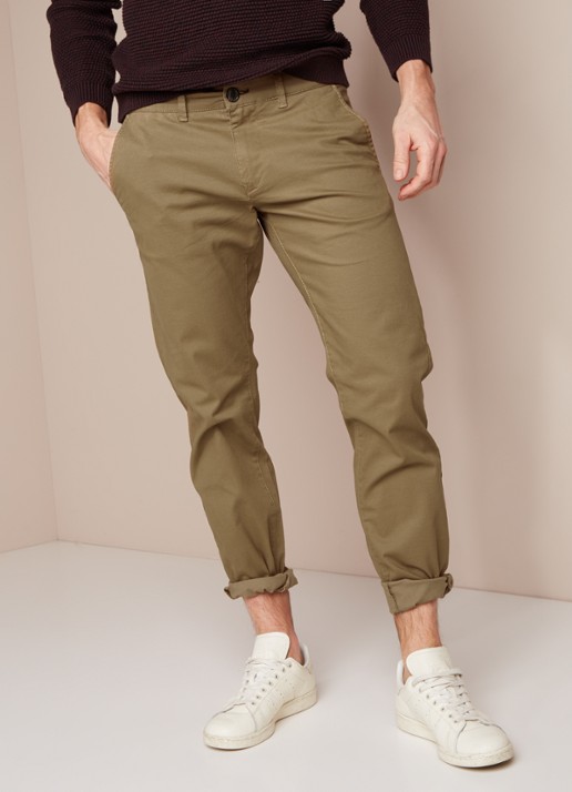 Selected Homme Selected Homme Three Paris regular fit chino met stretch - detail 5 camel