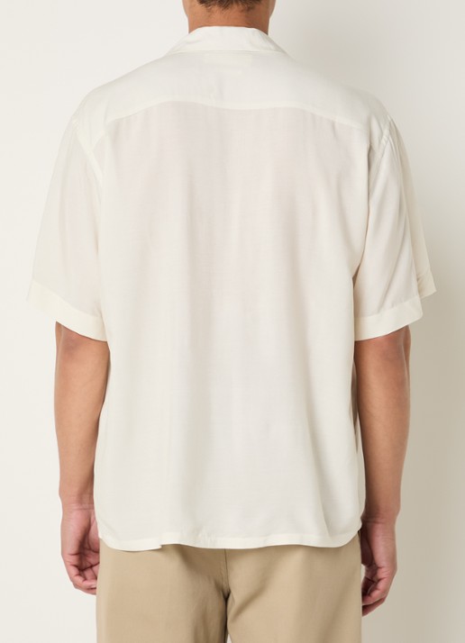 Selected Hotel Amour regular fit overhemd met print - achterkant 2 creme