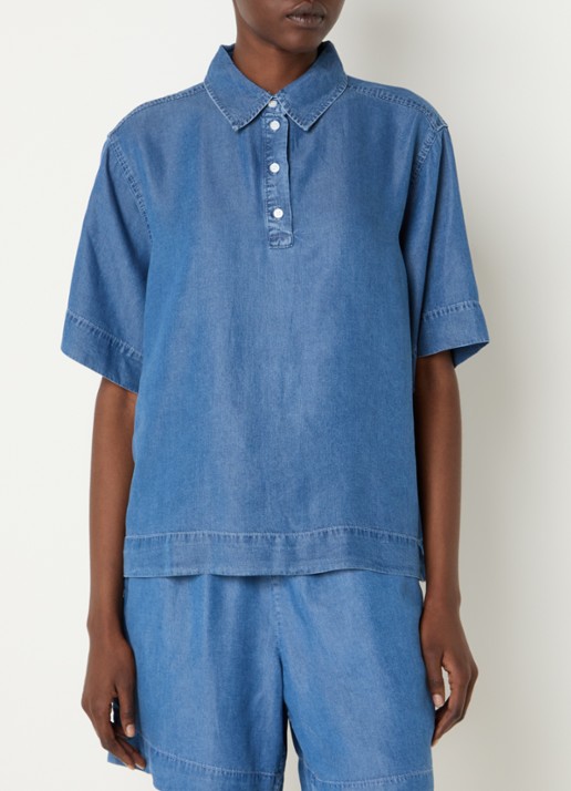 Selected Janna tuniek met polokraag