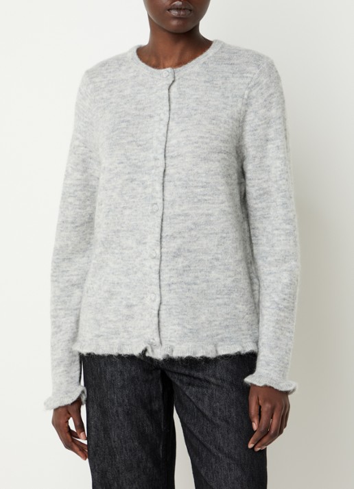Selected Lulu fijngebreid vest in alpaca wolblend
