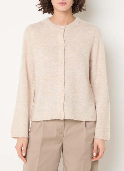 Selected Lulu fijngebreid vest in alpaca wolblend