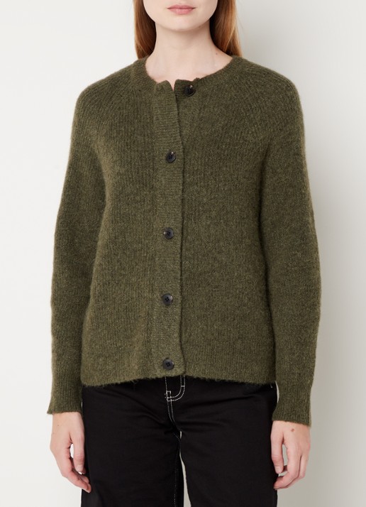 Selected Lulu fijngebreid vest in wolblend